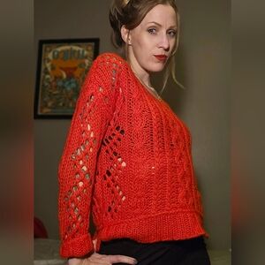 Free People red sweater XS or Small